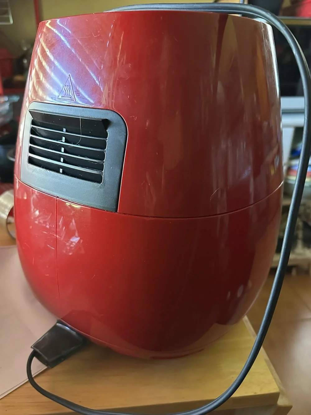 Philips Red and Black Air Fryer